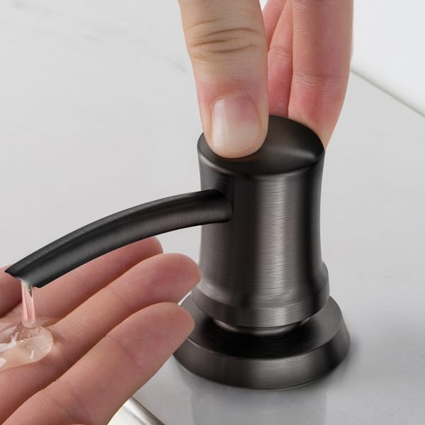 slide 2 of 58, Kraus Kitchen Soap Dispenser Spot Free Black Stainless