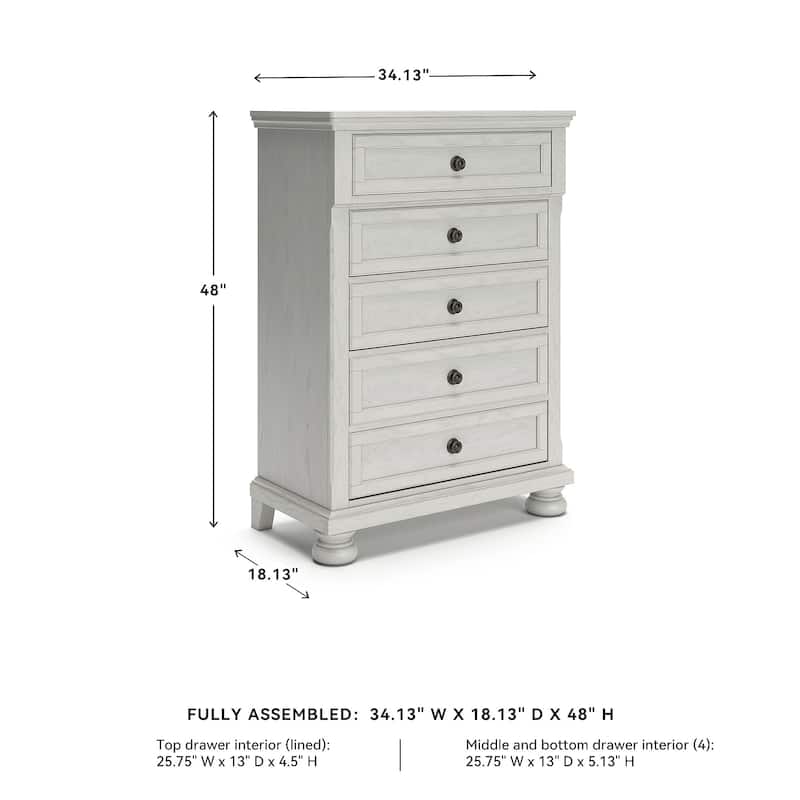 Signature Design by Ashley Robbinsdale White Dresser