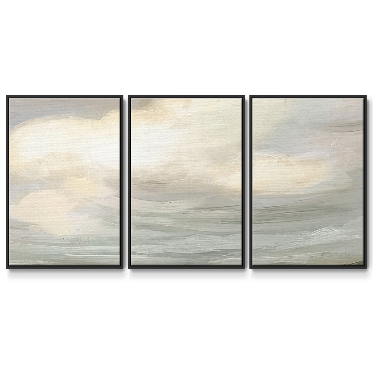 Muted Sky Horizon II - Multi Piece Framed Canvas