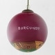 preview thumbnail 6 of 4, Gustav Klimt 'Tree of Life (Burgundy)' Hand Painted Glass Ornament Collectable