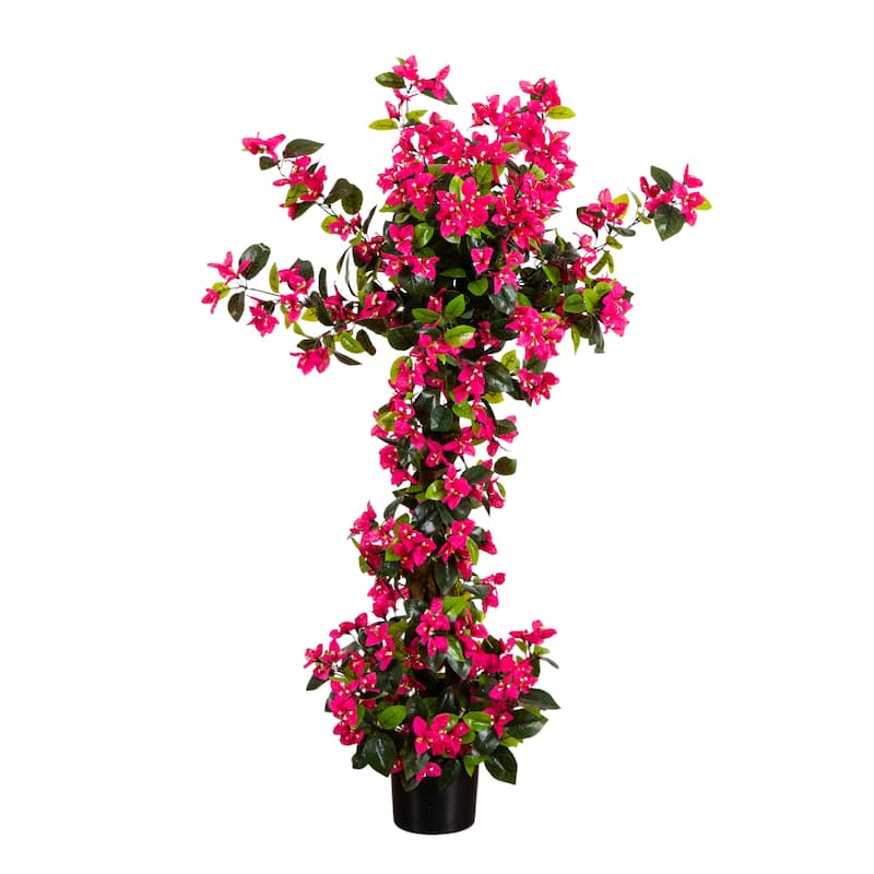 4-ft UV Resistant Artificial Spiral Bougainvillea Tree