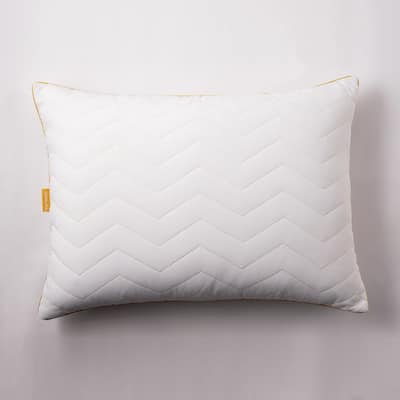 Simmons Cooling Herringbone Pillow - White