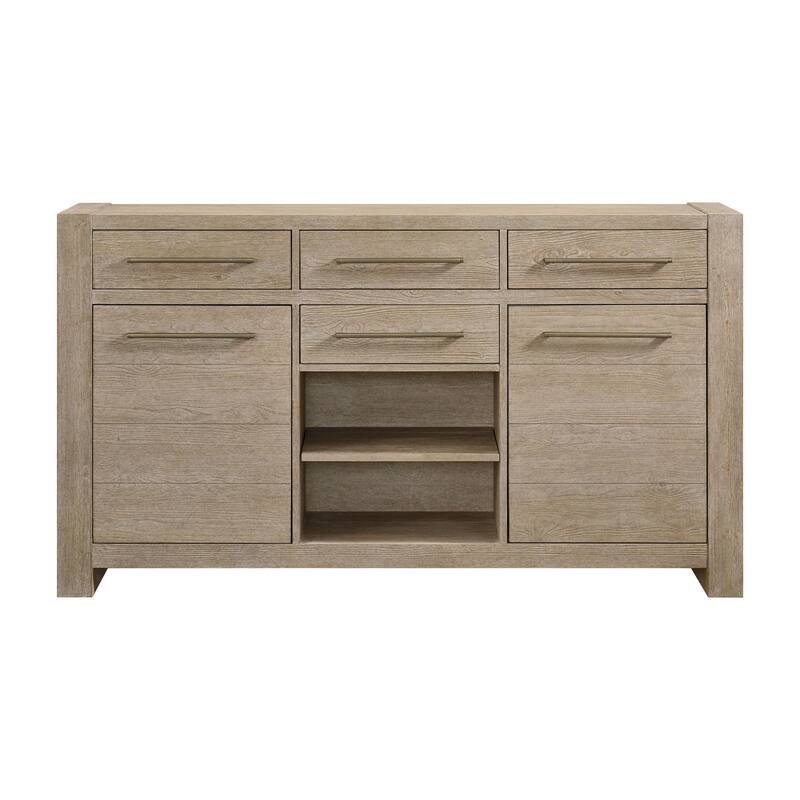 Nash 70" Hardwood Sideboard, Weathered Sand
