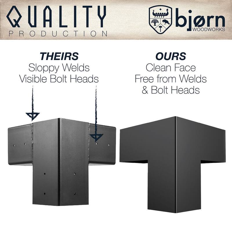 Pergola Kit, Steel Brackets, Bjorn Woodworks, Modular Sizing