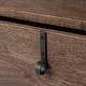 preview thumbnail 8 of 10, Glenn I Square Dark Brown Wood and Iron Black Frame Side Table
