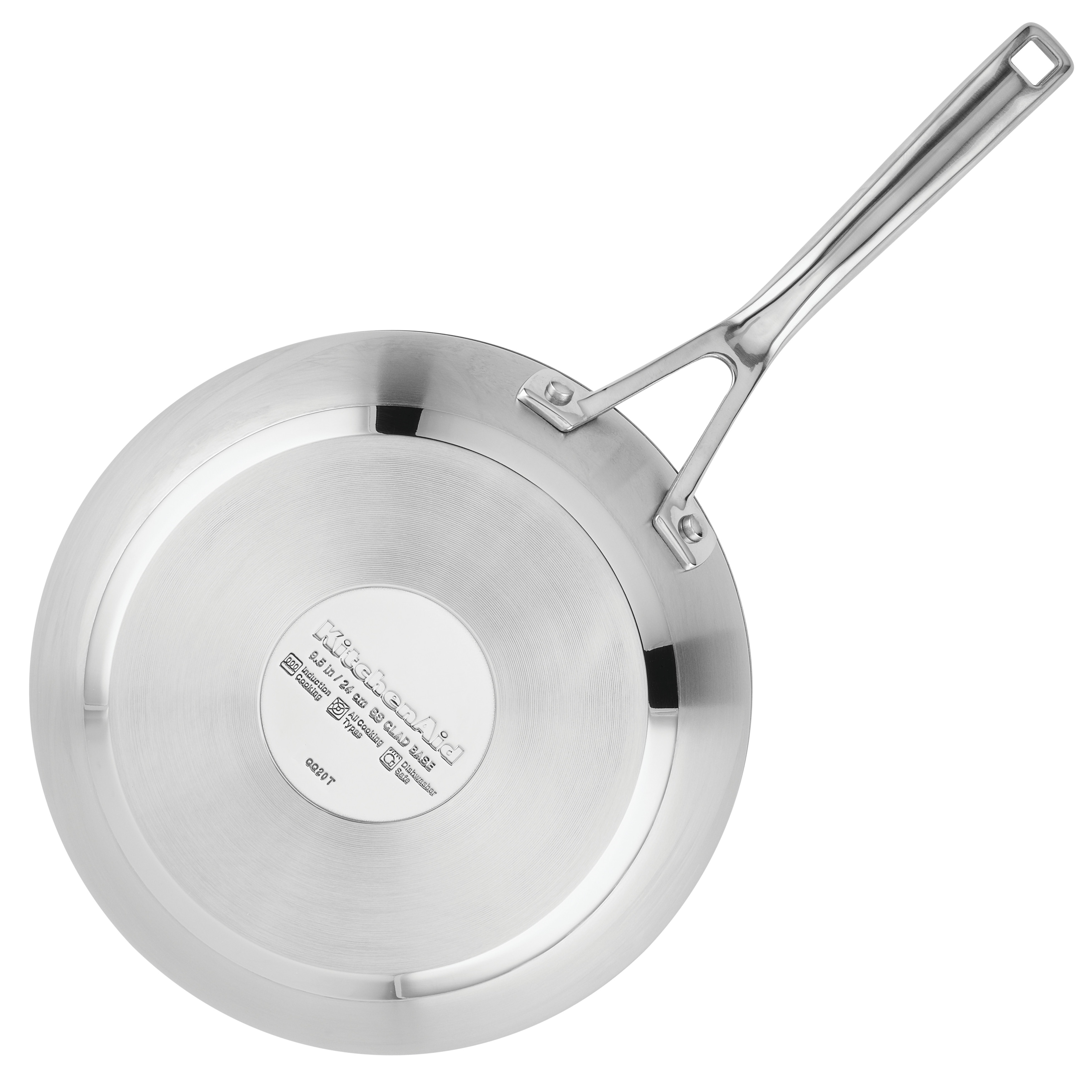 KitchenAid Stainless Steel 12 Nonstick Skillet Fry Pan with lid Dishwasher  Induction Safe