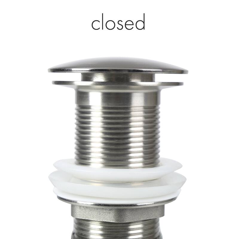Pop Up Drain assembly with Cap without Overflow For Vessel Sinks