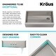 preview thumbnail 36 of 52, KRAUS Kore Stainless Steel Farmhouse Kitchen Sink with Accessories