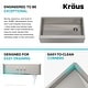 preview thumbnail 42 of 64, KRAUS Kore Stainless Steel Farmhouse Kitchen Sink with Accessories
