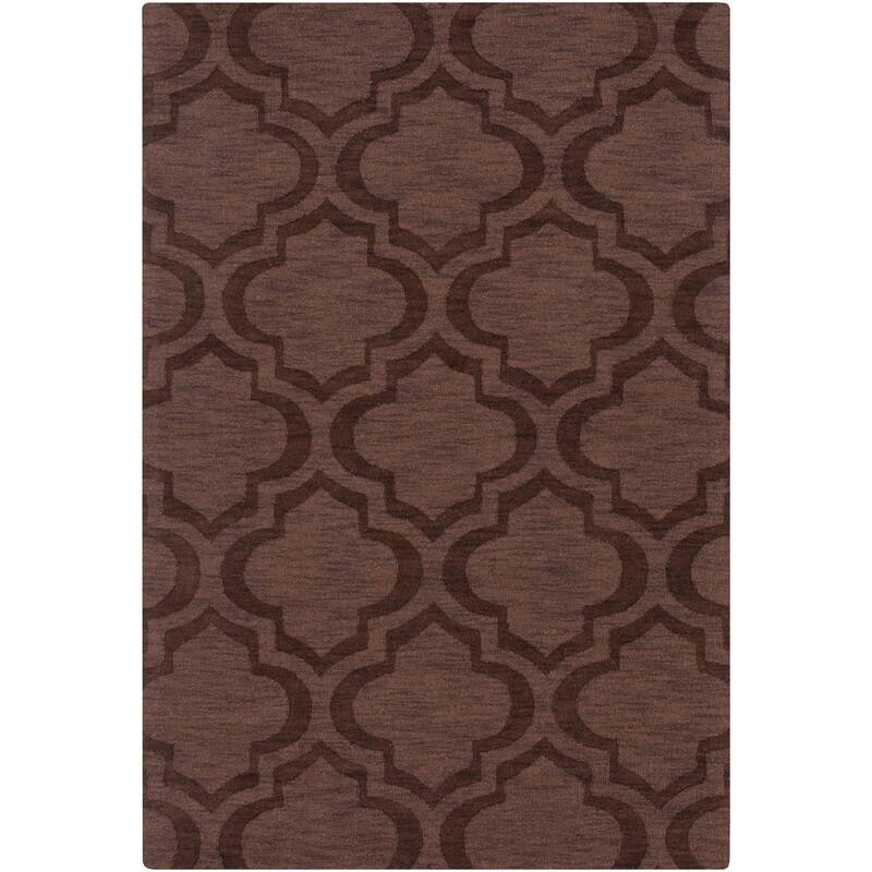 Hand-Woven Ali Tone-on-Tone Moroccan Trellis Wool Rug (9' x 12')