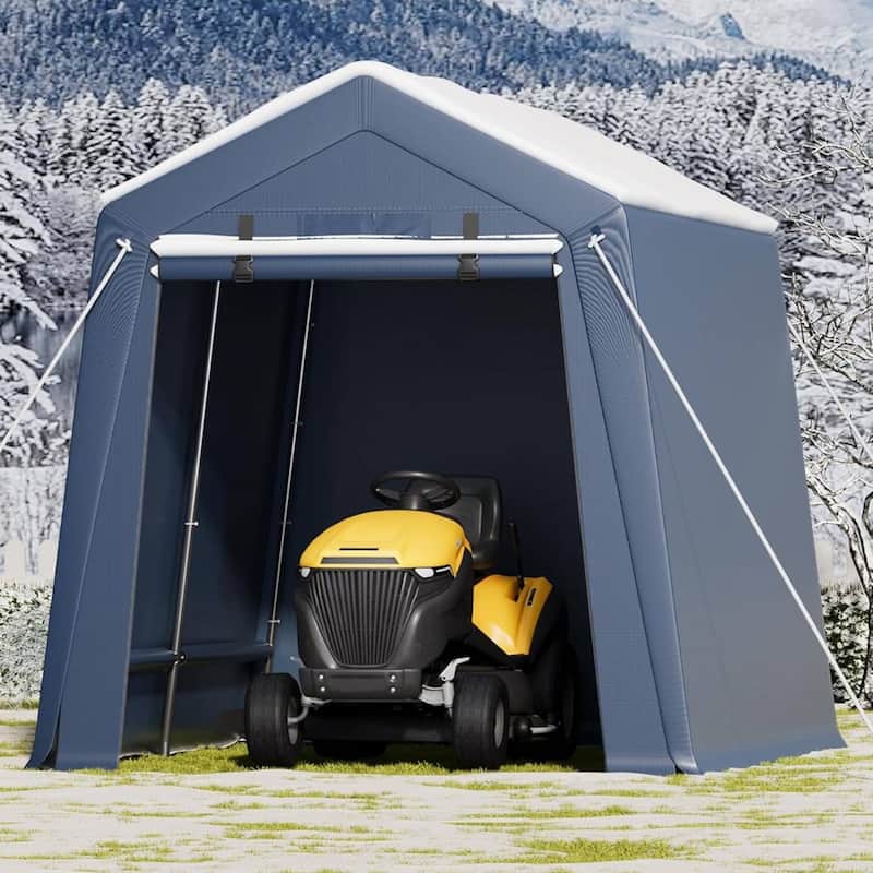 Outdoor Storage Shelter Shed Carport, Portable Garage for Motorcycle Bike
