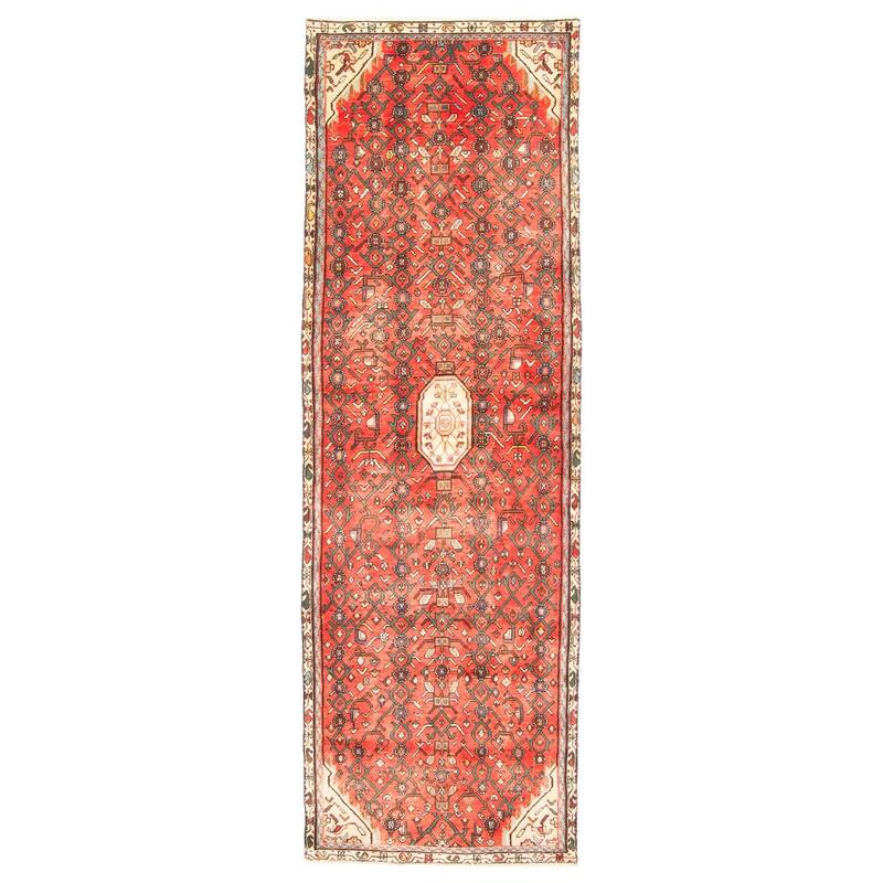 ECARPETGALLERY Hand-knotted Andelz Red Wool Rug - 2'9 x 8'10