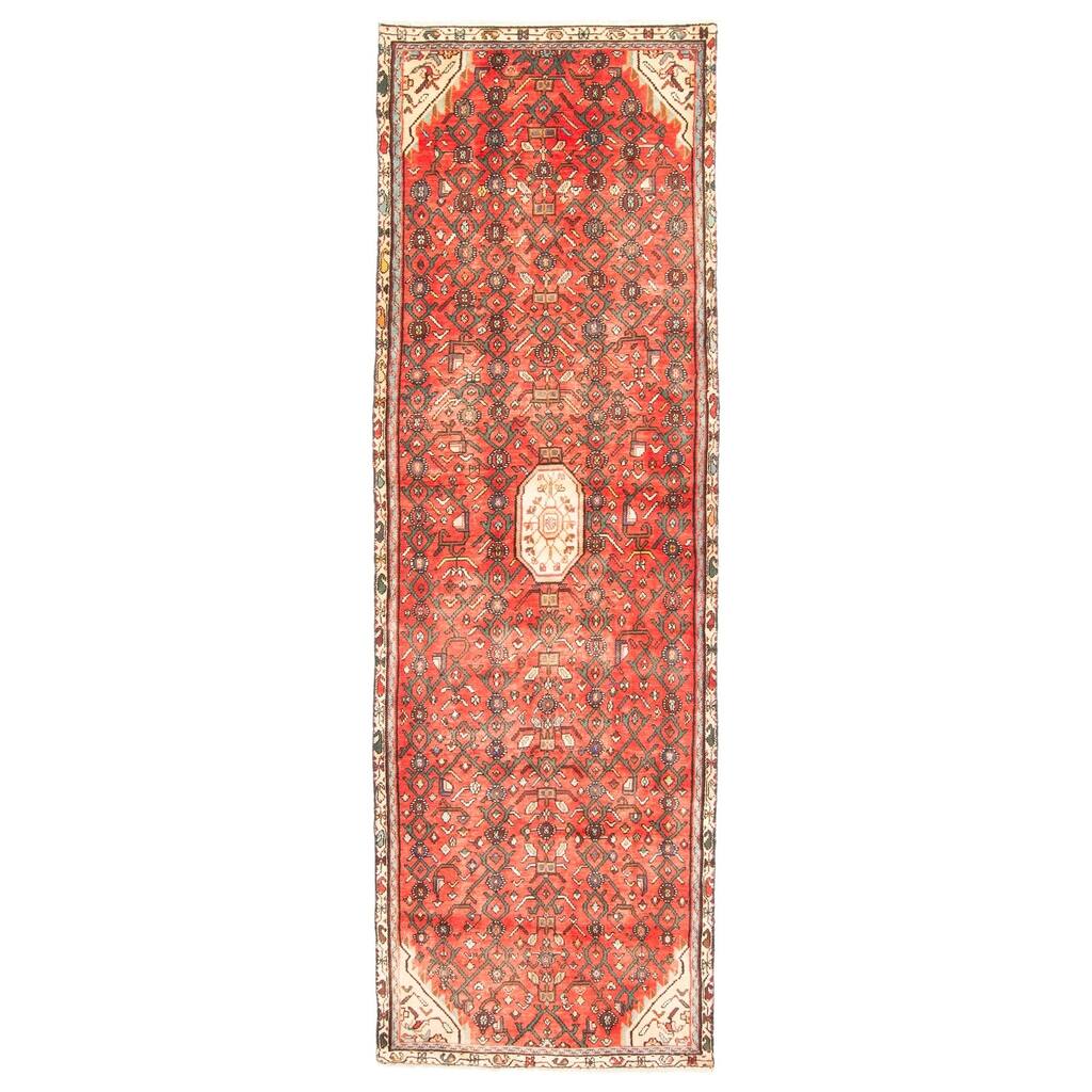 ECARPETGALLERY Hand-knotted Andelz Red Wool Rug - 2'9 x 8'10