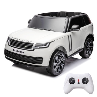 Ride On Car Licensed Land Rover w/Remote Control White