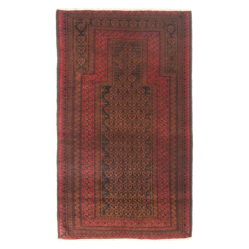 ECARPETGALLERY Hand-knotted Teimani Black Wool Rug - 2'7 x 4'6