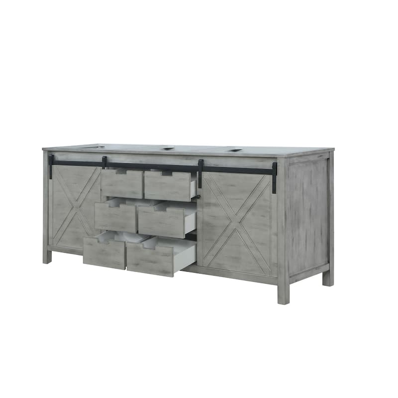 Marsyas 80 in W x 22 in D Ash Grey Double Bath Vanity
