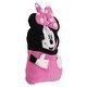preview thumbnail 2 of 3, Disney Minnie Mouse Let's Party Character Shaped Toddler Blanket
