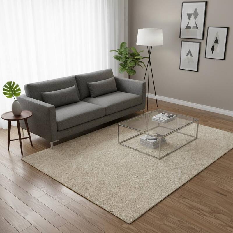 HomeRoots Geometric Modern Rectangle Area Rug - 5' X 8'