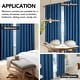 preview thumbnail 21 of 37, Living Room Curtains Back Tab Rod Pocket Faux Linen Blackout 2 Panels