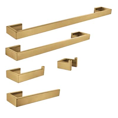 Kingston Brass Lasdun 5-Piece Bathroom Hardware Set