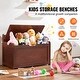 preview thumbnail 5 of 20, Multifunctional Storage Wooden Toy Storage Box with Flip-Top Lid and Safety Hinge Perfect for Any Room