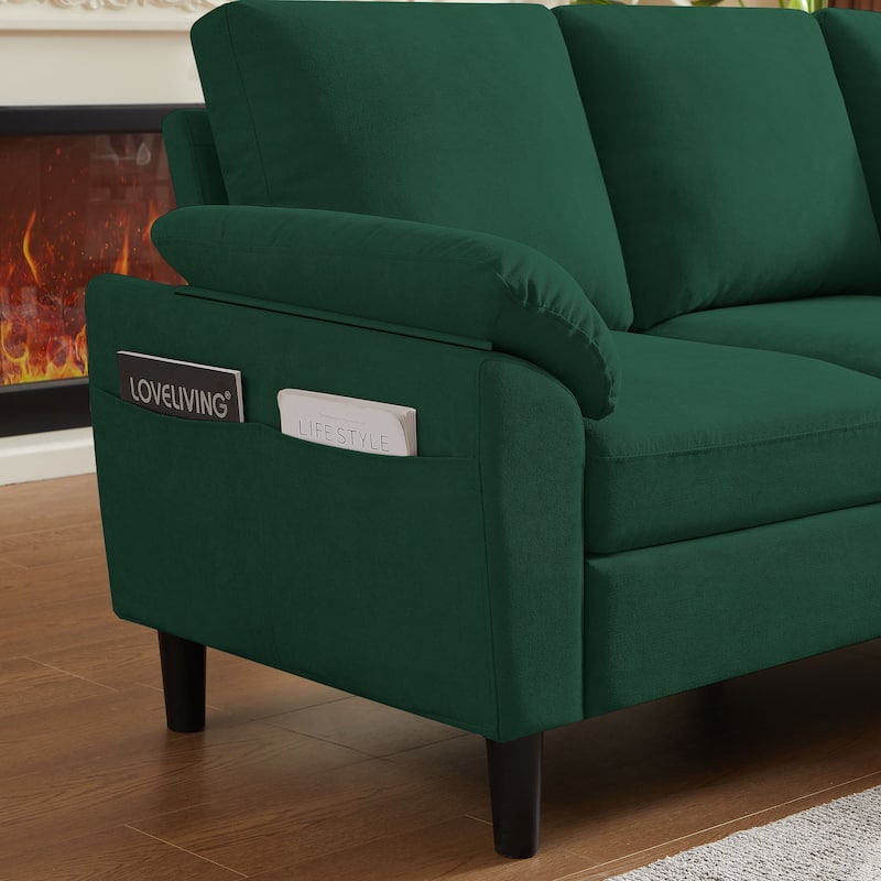 Jarenie 79.72" L Shaped Sofa Couch for Living Room