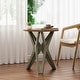 preview thumbnail 8 of 27, COZAYH Pedestal Farmhouse End Table, Distressed Top with Base for Modern Farmhouse, Boho Decor, Round