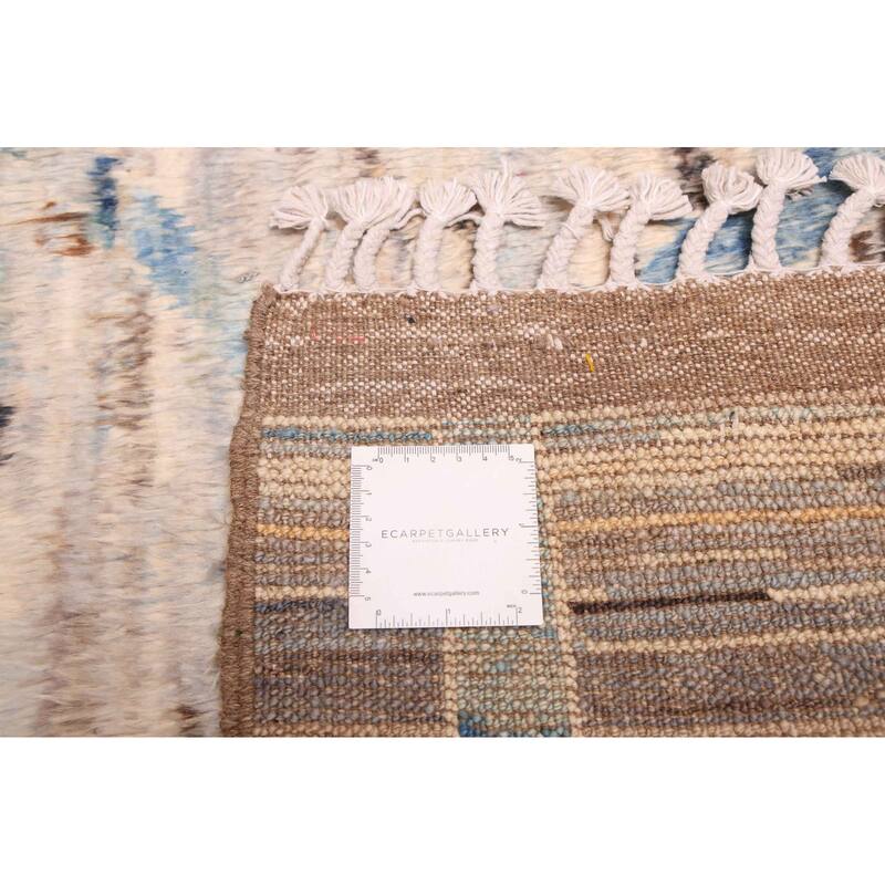 ECARPETGALLERY Hand-knotted Pak Finest Marrakesh Grey Wool Rug - 9'3 x 11'7