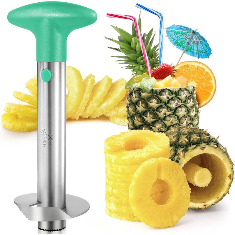 Zulay Kitchen Pineapple Cutter and Corer with Triple Reinforced Stainless Steel