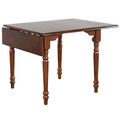 Extendable Drop Leaf Dining Table - Rectangular Wood Table, 2-4 Seater, Space Saving - 48