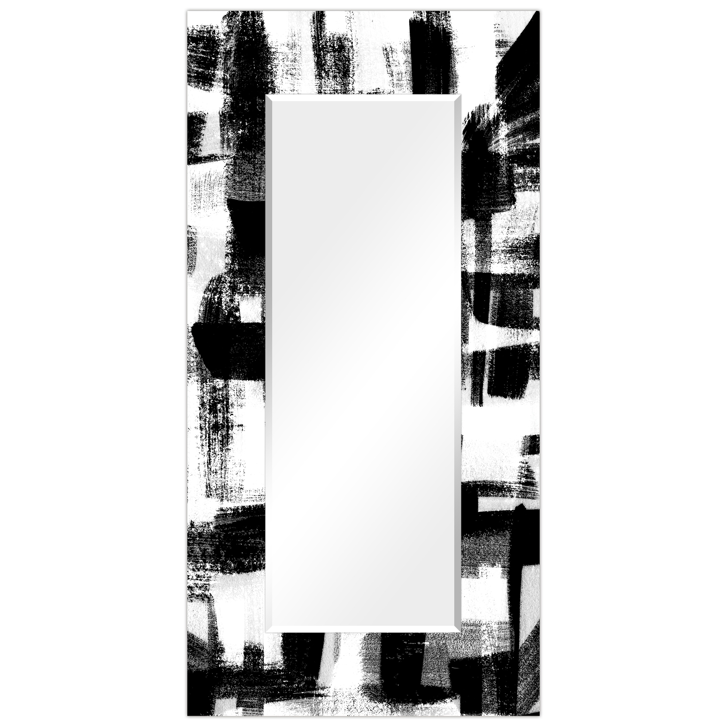 Strick & Bolton Nevala Abstract Beveled Wall Mirror