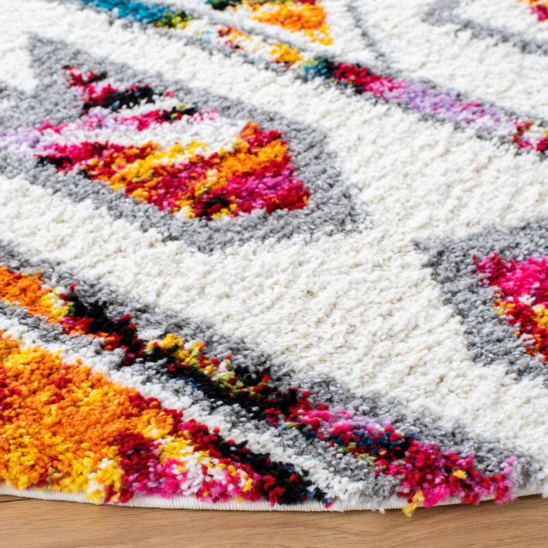 SAFAVIEH Fiesta Shag Noriko Moroccan Boho Rug