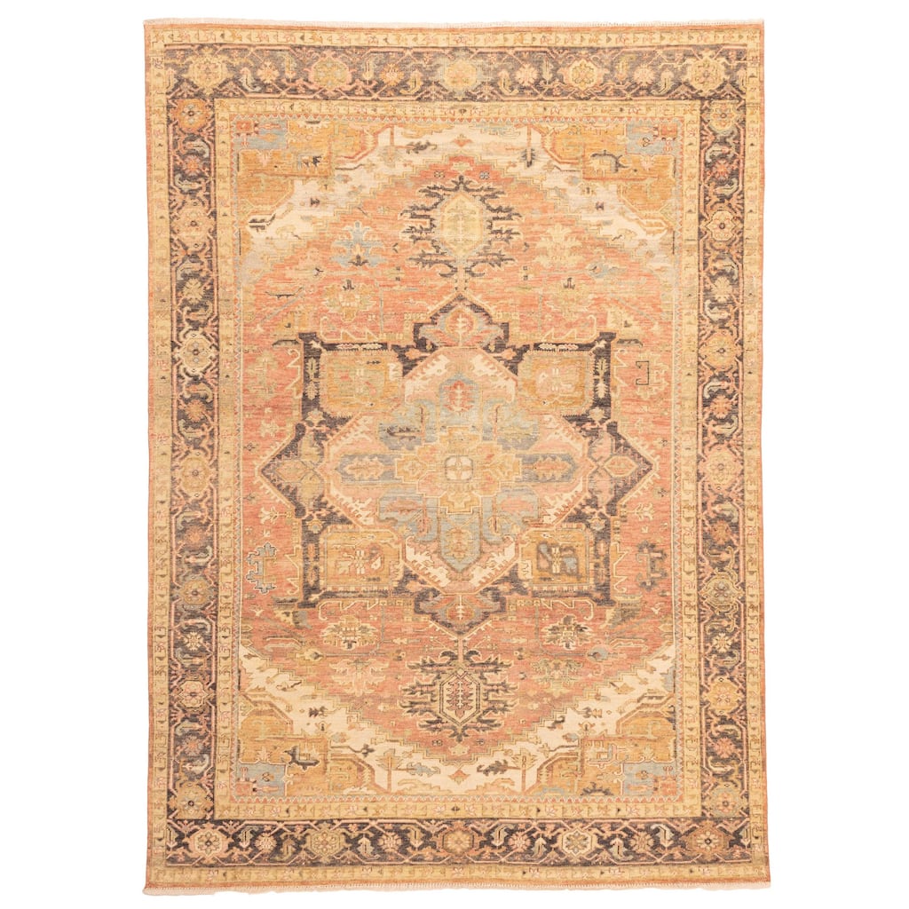 ECARPETGALLERY Hand-knotted Jules Serapi Dark Copper Wool Rug - 8'7 x 11'10