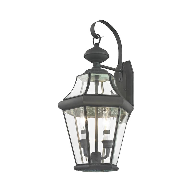 Livex Lighting Georgetown 2 Light 20-3/4" Tall Outdoor Wall Sconce