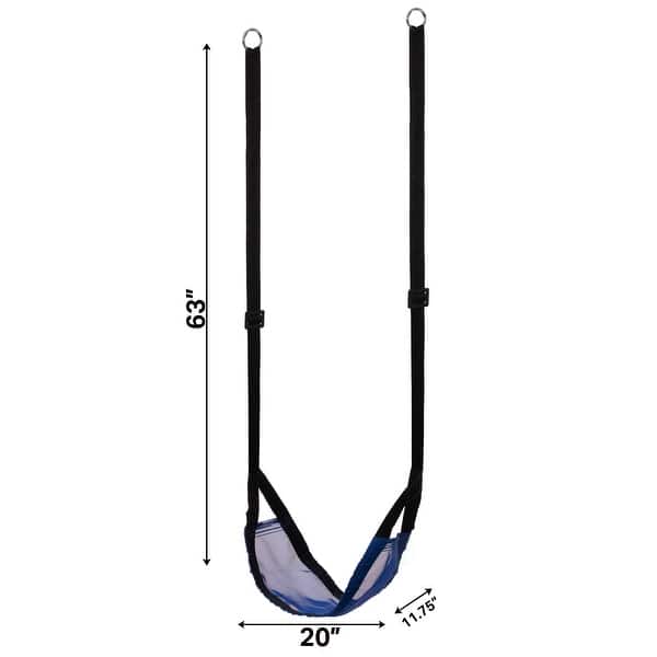 Indoor and Outdoor Patio Playground Kids Fun Hanging Mesh Fabric Tree Swing with Adjustable Strap