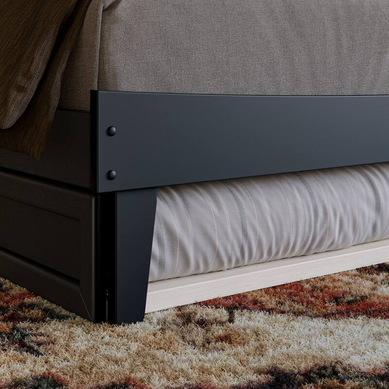 Phoenix Wood Platform Bed with Trundle
