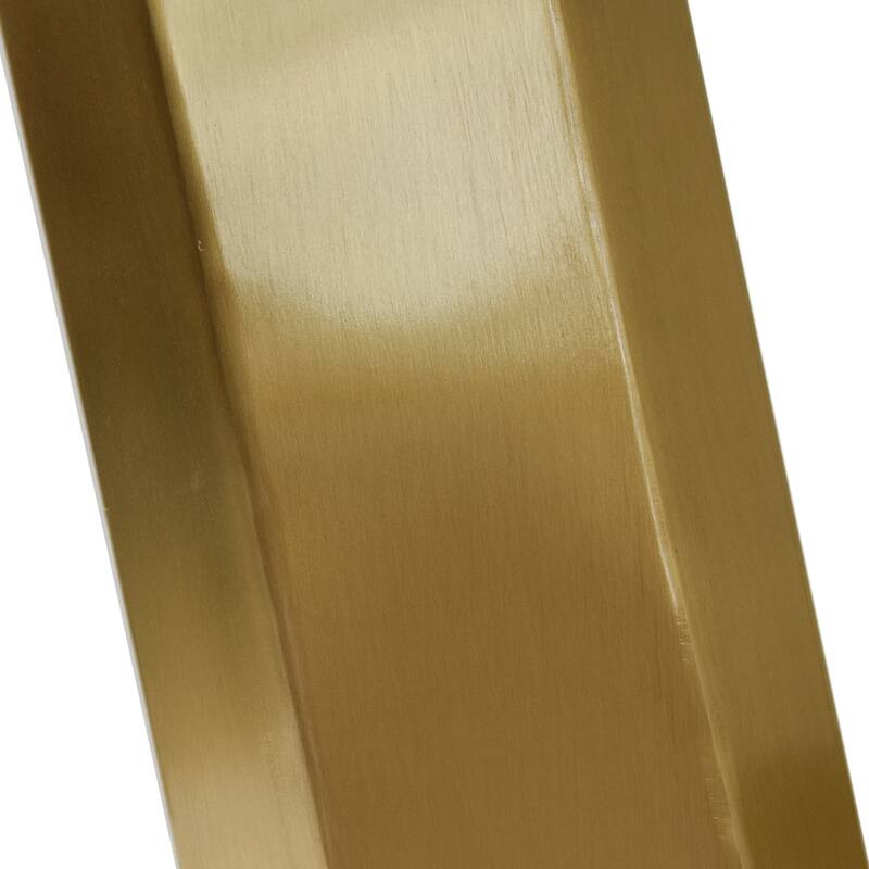 63 "modern artificial stone white panel V-shaped metal legs-can accommodate 6-8 people.
