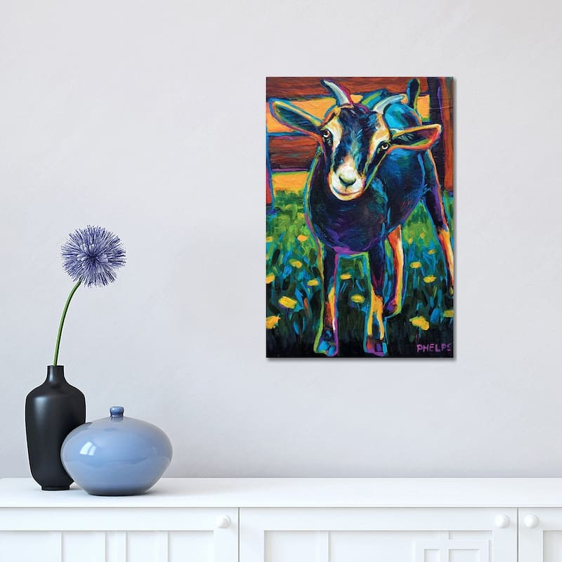 iCanvas "Black Goat" by Robert Phelps Canvas Print - 18x12x1.5