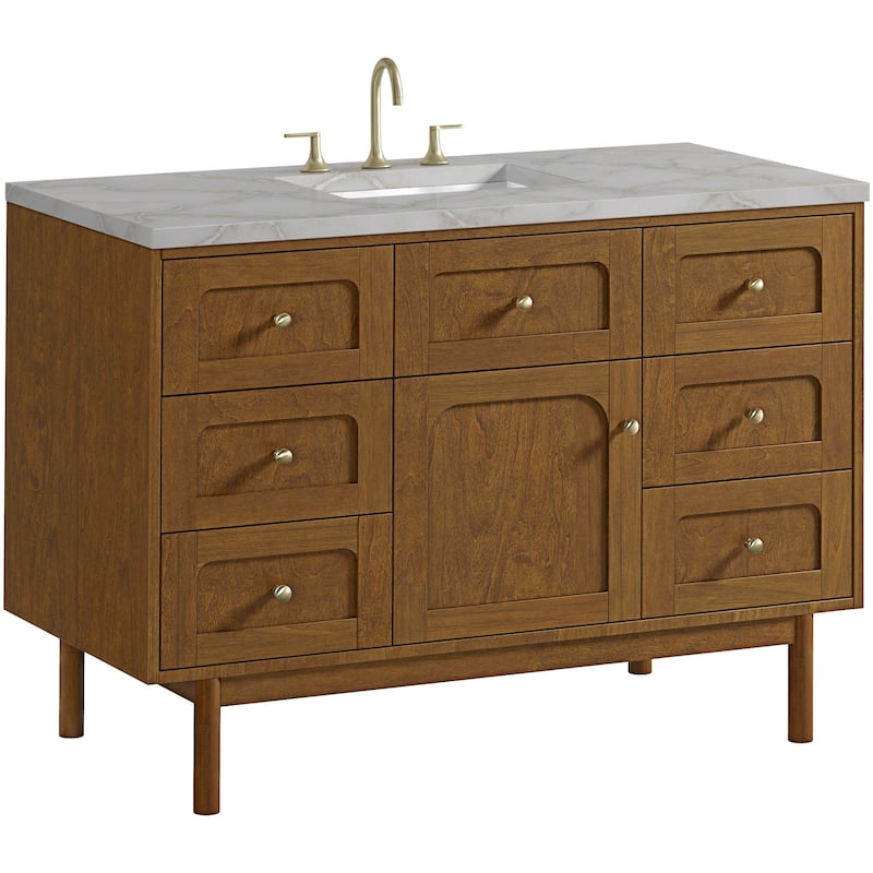 James Martin Vanities 545-V48-3VSL Laurent 48" Single Basin Poplar