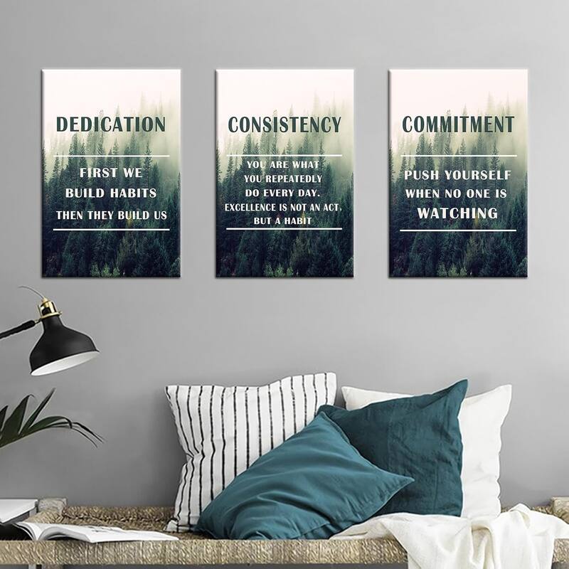Inspirational Canvas Wall Art Dedication