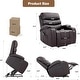 preview thumbnail 10 of 52, EROMMY Oversized Power Lift Recliner with Massage & Heat – PU Leather Chair with Pockets, Cup Holders & USB Port
