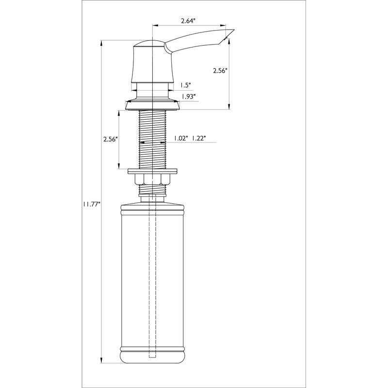 DORNBERG I803 Soap Dispenser for Kitchen Sink