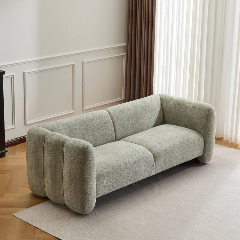 Christopher Knight Home - Tonson 83" 3-Seater Wave Design Sofa