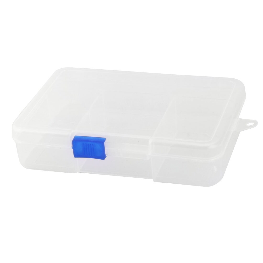 Plastic 8 Compartments Trinket Ring Earring Storage Box Organizer