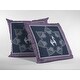 preview thumbnail 2 of 2, 16" Navy Purple Horse Suede Throw Pillow