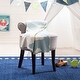 preview thumbnail 1 of 0, SAFAVIEH Johannah Baby Throw - Blue / White - 32" x 40" - 32" x 40" - 32Wx40D