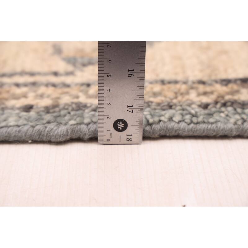 ECARPETGALLERY Hand-knotted Jules Serapi Dark Blue Wool Rug - 7'11 x 9'10