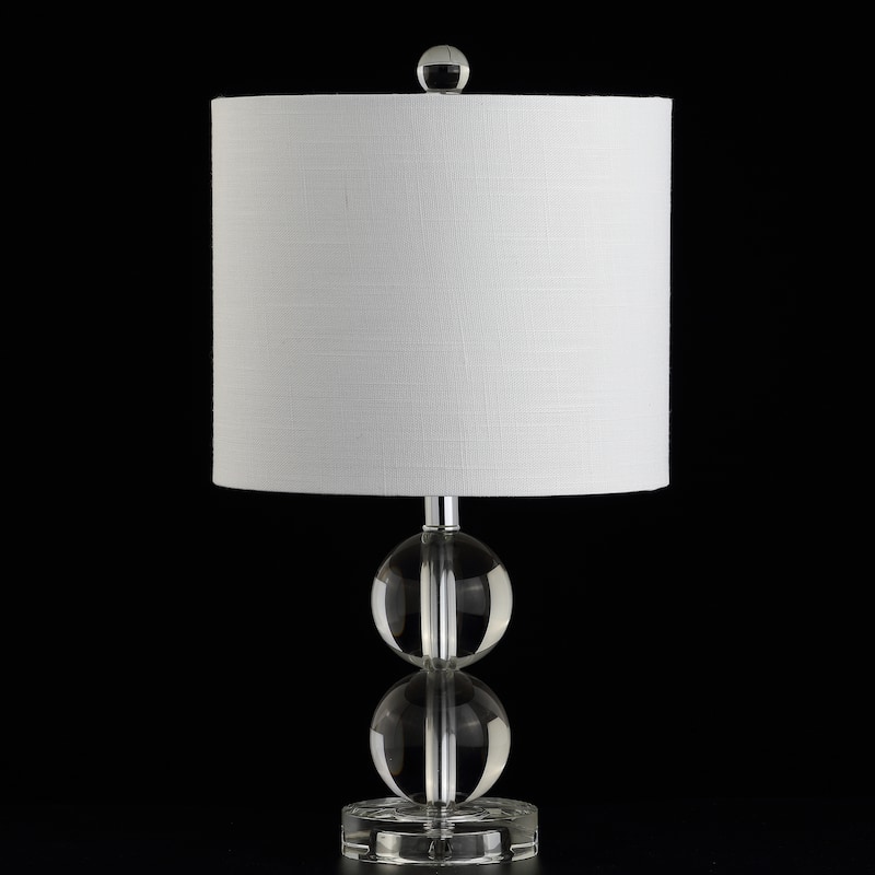 Flora 17.5" Crystal LED Table Lamp, Clear by JONATHAN Y