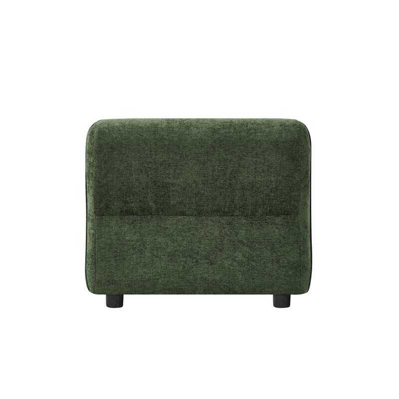 Christopher Knight Home - Marcella Modern Plush Upholstered Accent Chair with Curved Padded Back and Non-slip Feet
