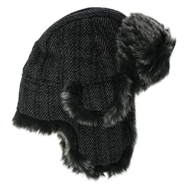 Shop Jeanne Simmons Men S Winter Tweed Trapper Hat Overstock
